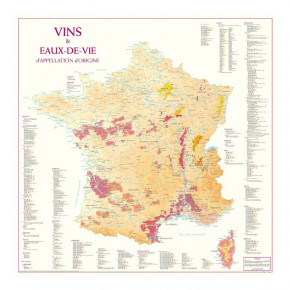 Carte de France des vins et...