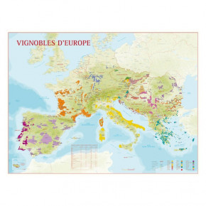 Carte du Vignoble d'Europe