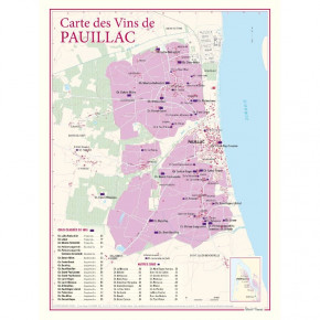 Carte du vignoble Pauillac...