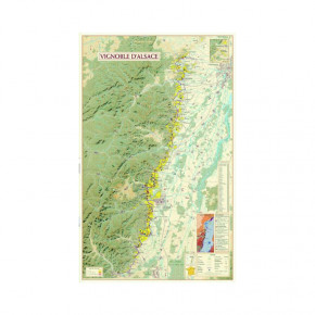 Carte du Vignoble d'Alsace...