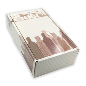 Etui carton beige 2 bouteilles