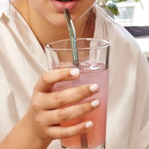 Pailles en verre coloré - réutilisables