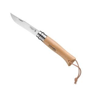 Couteau Opinel Baroudeur Inox manche hêtre naturel