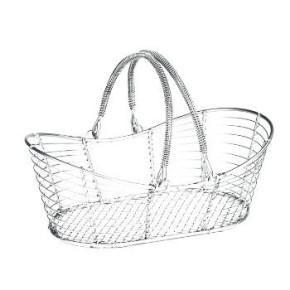 Panier fil métal ovale