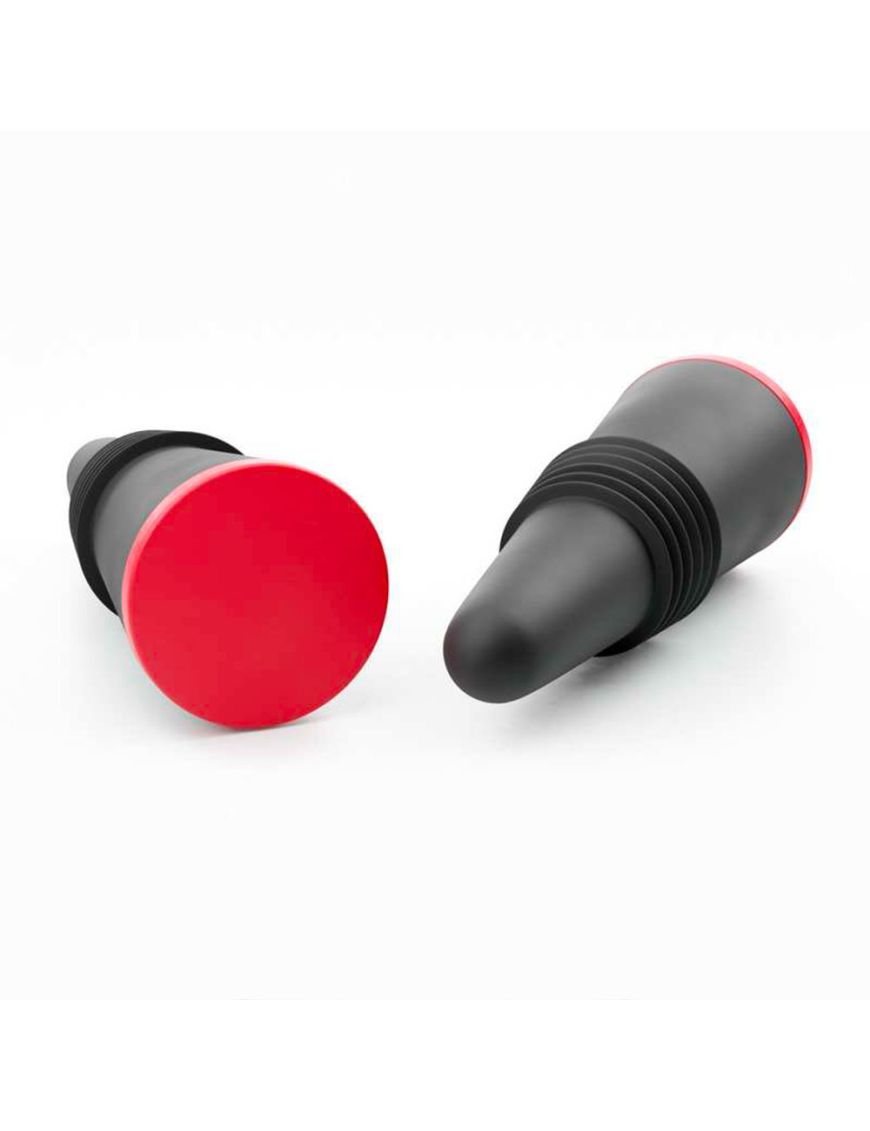 Bouchon silicone hermétique - ROUGE (boite de 3)