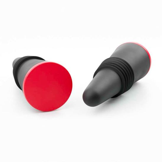 Bouchon silicone hermétique - ROUGE (boite de 3)