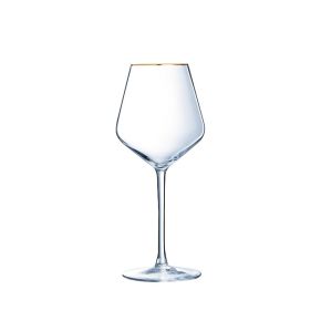 Verres ULTIME 47 cl avec liseré doré P7631A - Set de 4